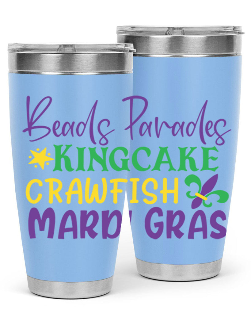 beads parades kingcake crawfish mardi gras 85#- mardi gras- Tumbler