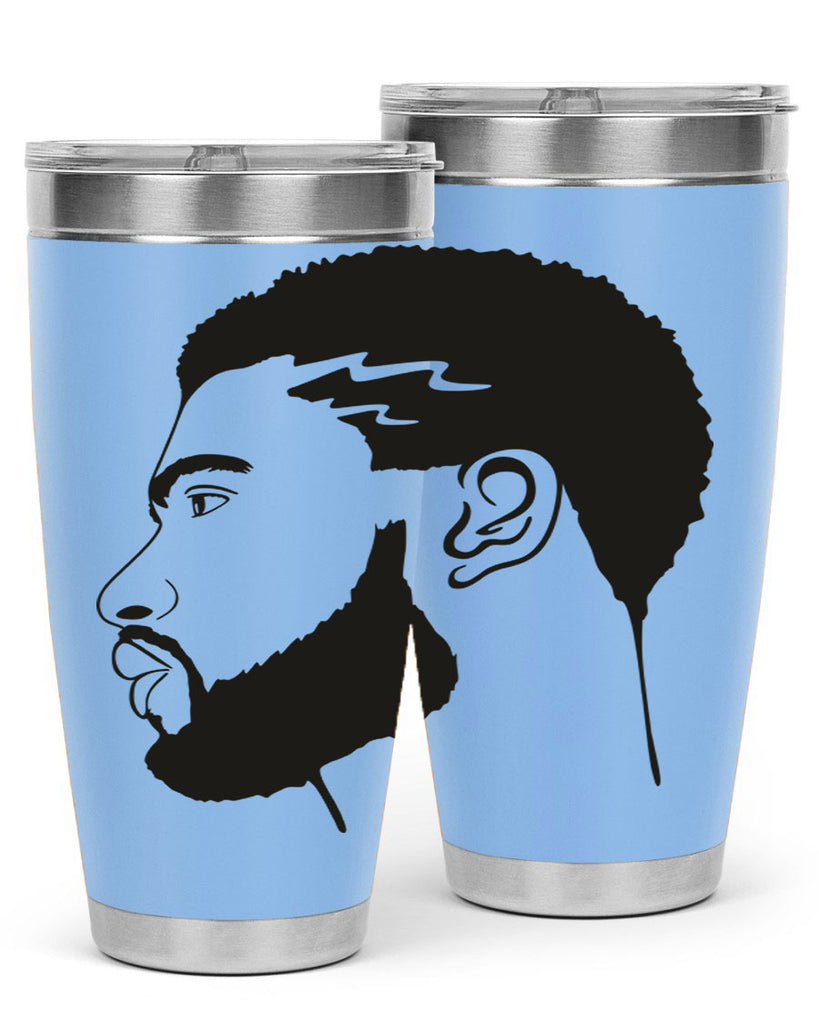 beardman 52#- black men - boys- tumbler