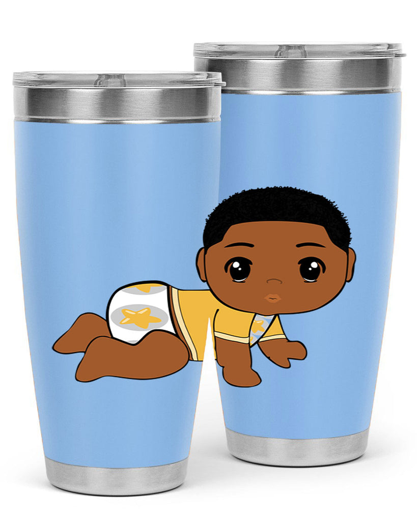 black baby boy 2#- black men - boys- tumbler