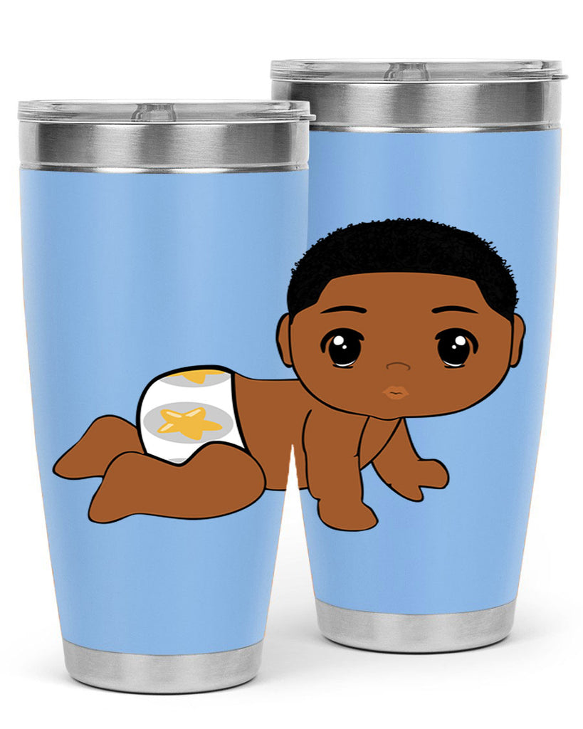 black baby boy 3#- black men - boys- tumbler
