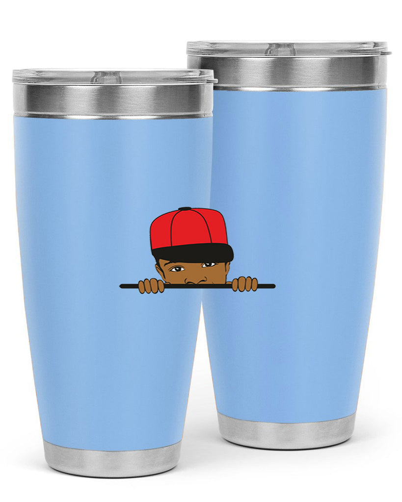 black boy 3#- black men - boys- tumbler