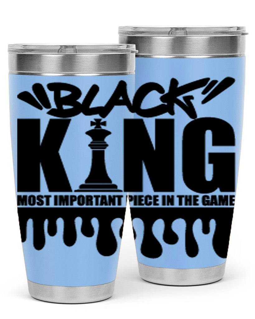 black king 174#- black words phrases- Cotton Tank