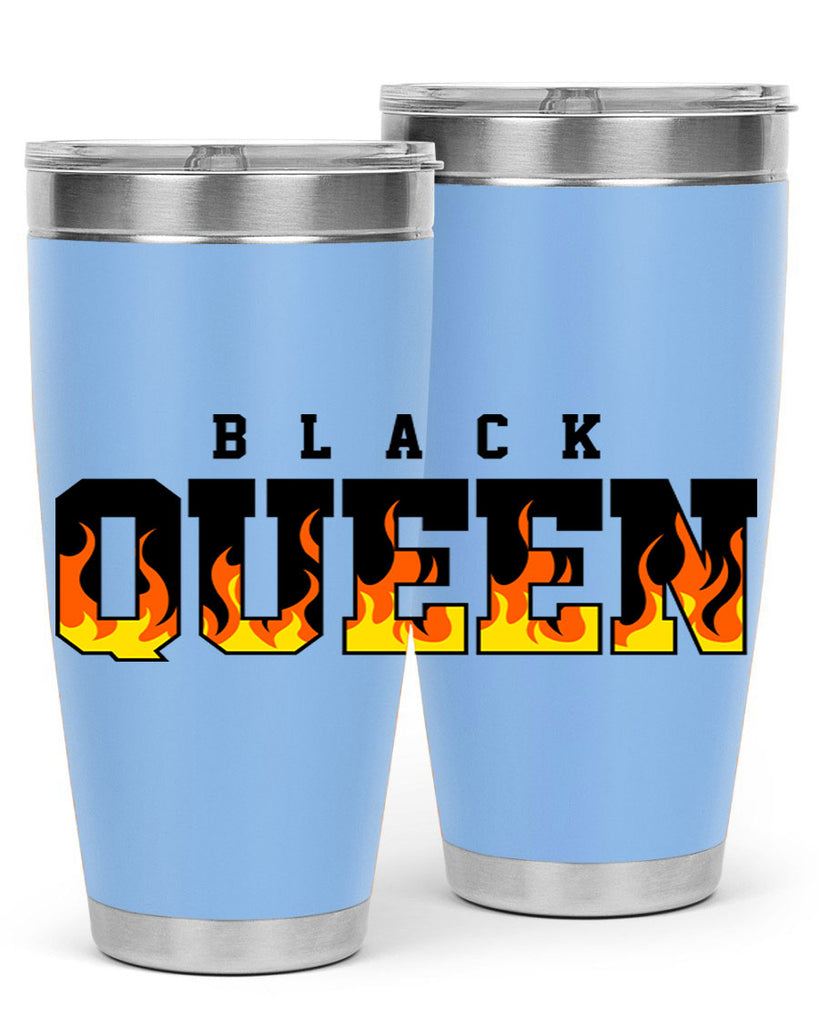 black queen flames 220#- black words phrases- Cotton Tank