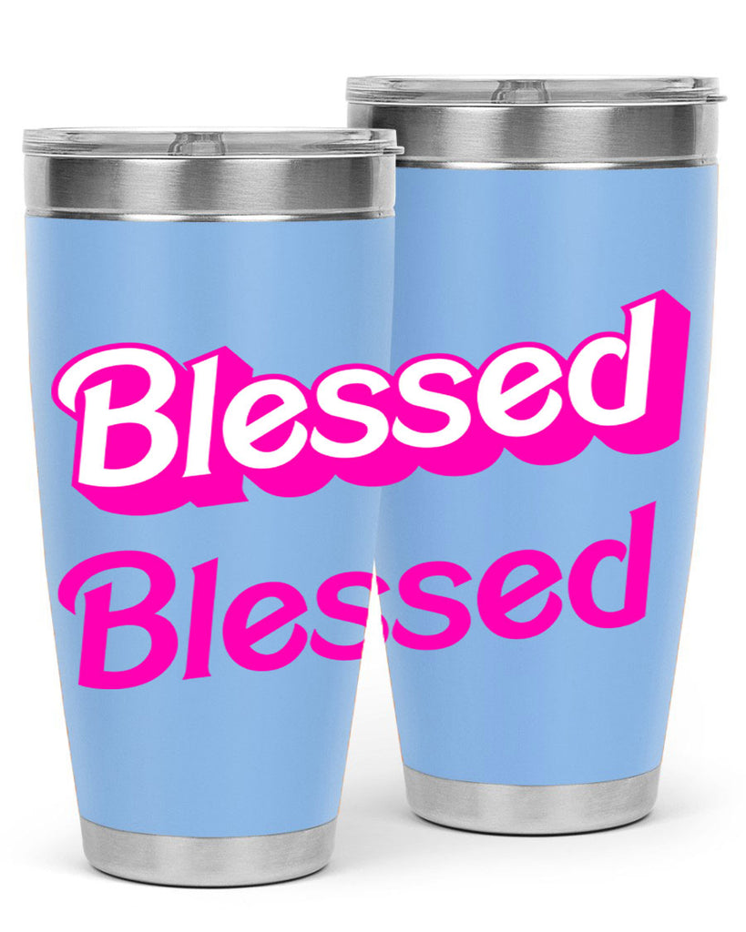 blessed barbie 193#- black words phrases- Cotton Tank