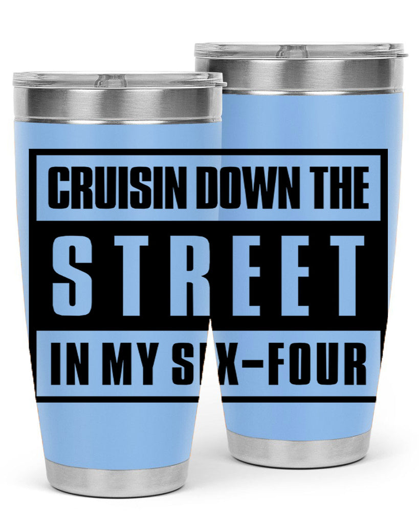 cruisin down the street 181#- black words phrases- Cotton Tank