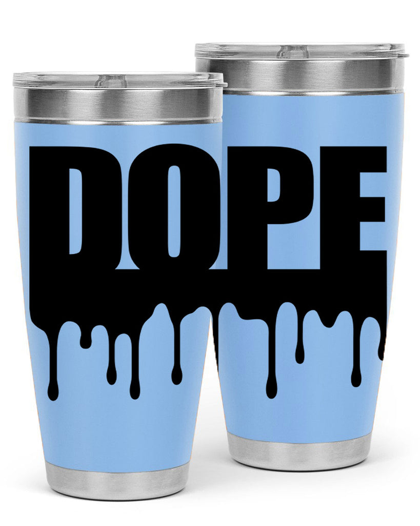 dope drip 166#- black words phrases- Cotton Tank