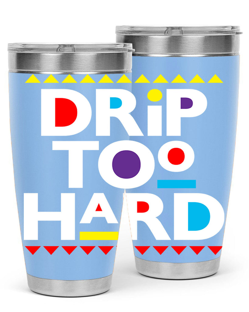 drip too hard 163#- black words phrases- Cotton Tank