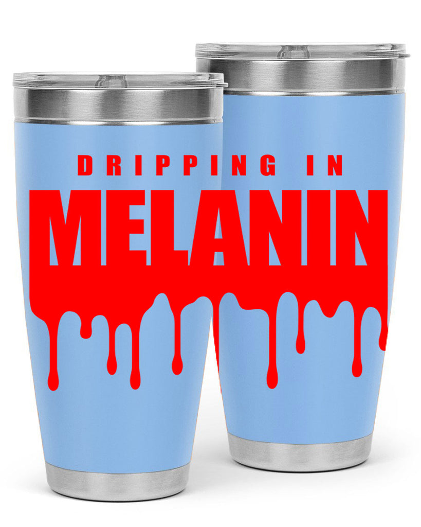 dripping in melanin 161#- black words phrases- Cotton Tank