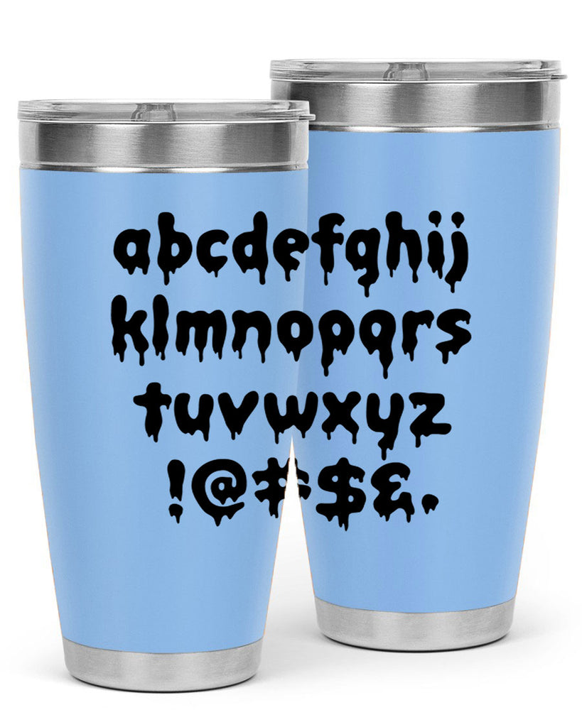 dripping lowercase 162#- black words phrases- Cotton Tank