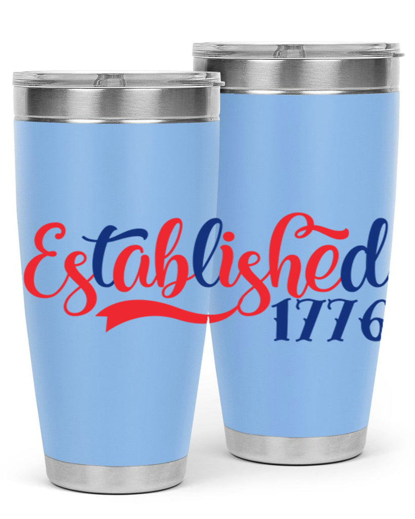 established Style 46#- Fourt Of July- Tumbler
