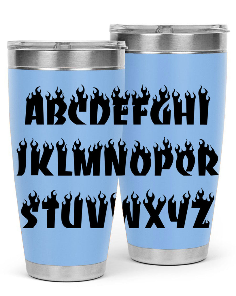 flame font 153#- black words phrases- Cotton Tank