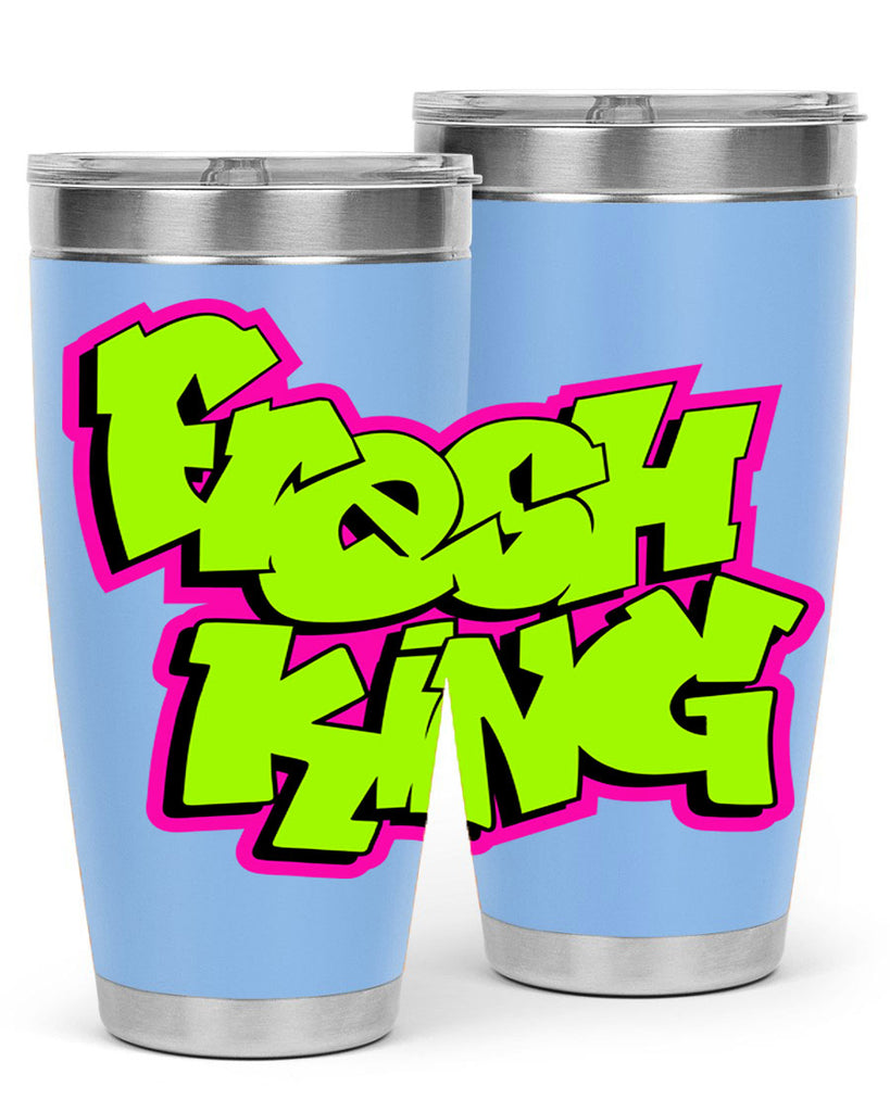 fresh king 147#- black words phrases- Cotton Tank