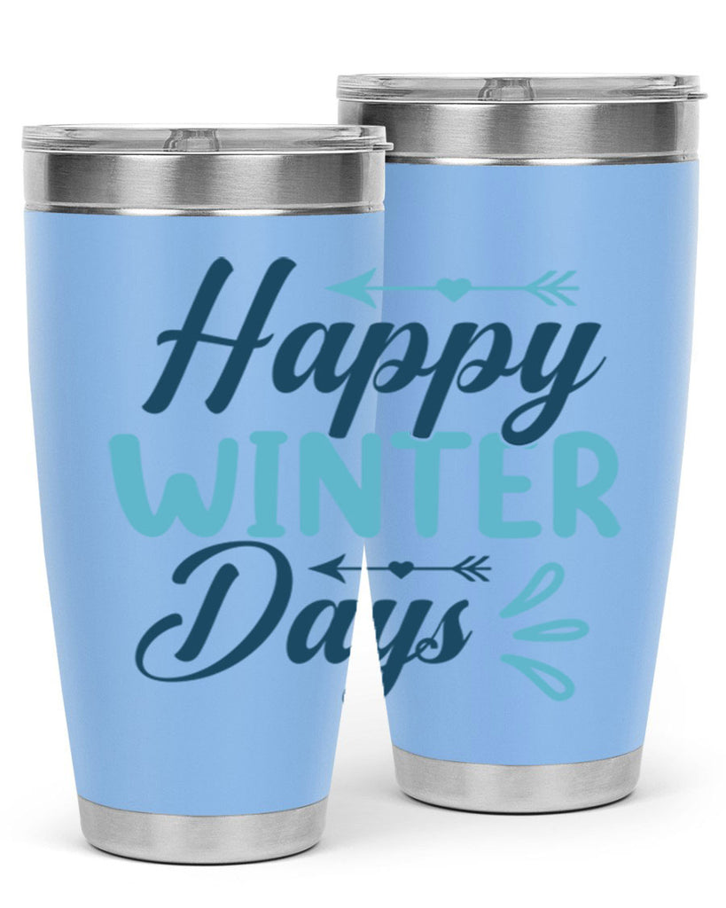 happy winter days 120#- winter- Tumbler