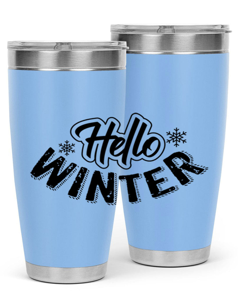hello winter 169#- winter- Tumbler