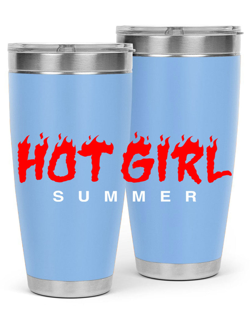 hot girl  summer fire 124#- black words phrases- Cotton Tank