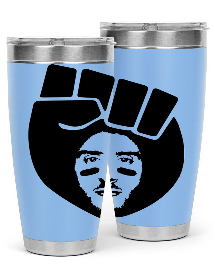 kaepernick fist hair 22#- black men - boys- tumbler
