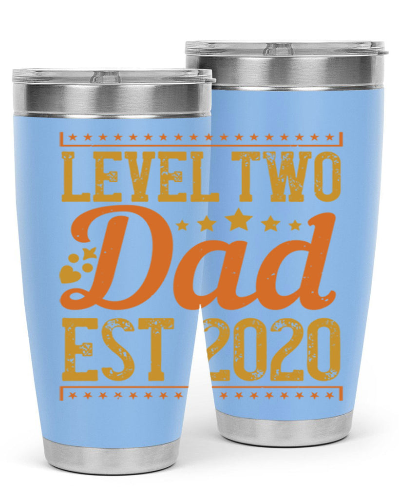 level dad est 189#- fathers day- Tumbler