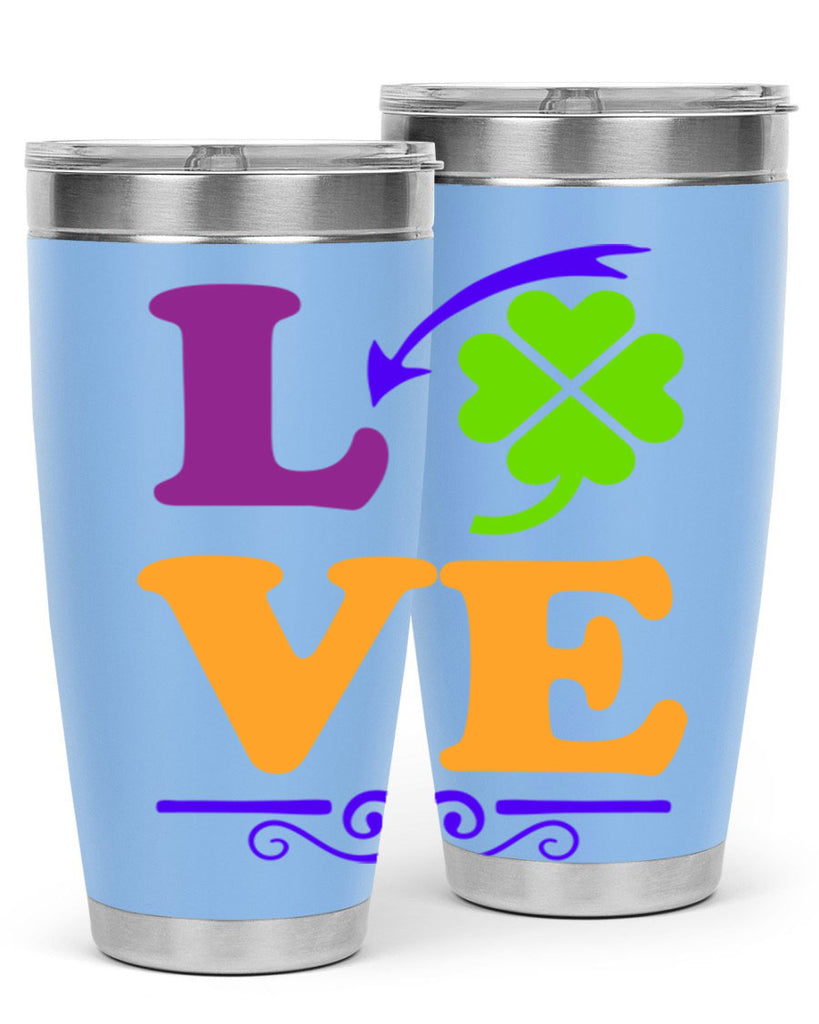 love 18#- mardi gras- Tumbler