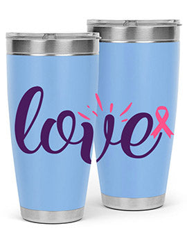 love Style 7#- breast cancer- Tumbler