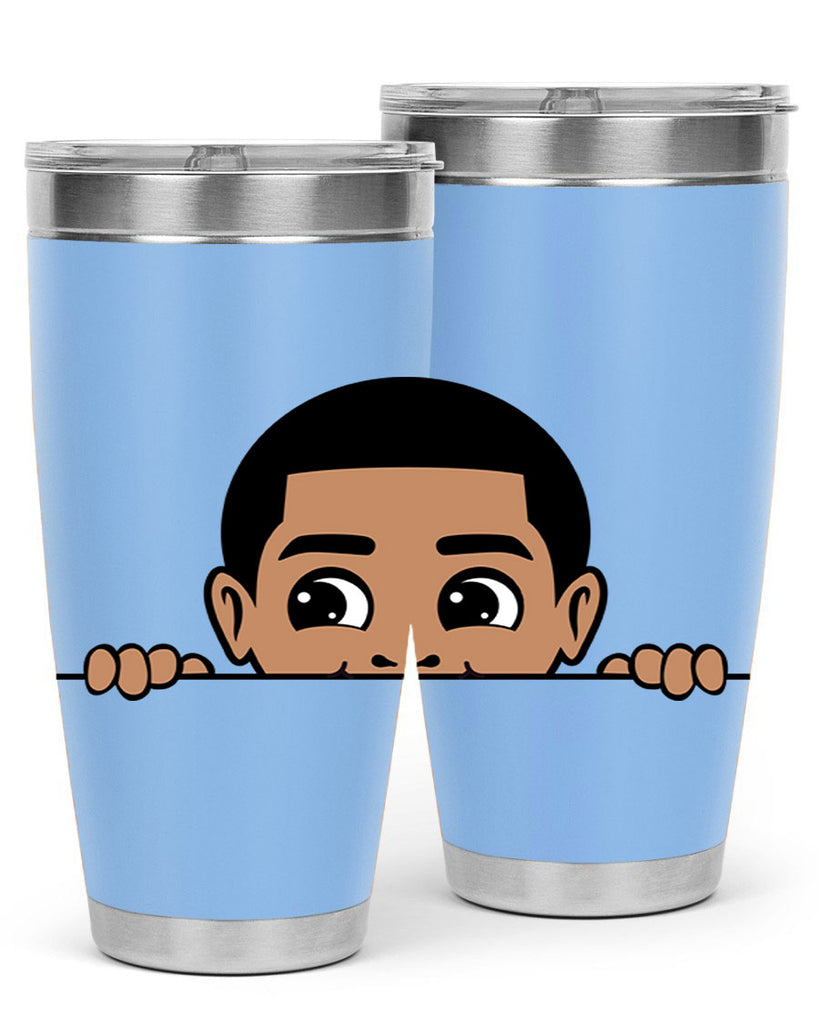 peekaboo boy 17#- black men - boys- tumbler