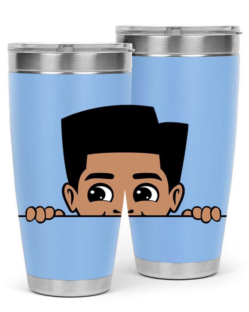 peekaboo boy 18#- black men - boys- tumbler