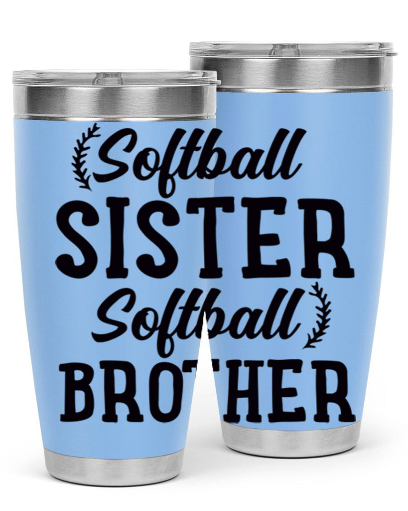 softball sister softball brother 2273#- softball- Tumbler
