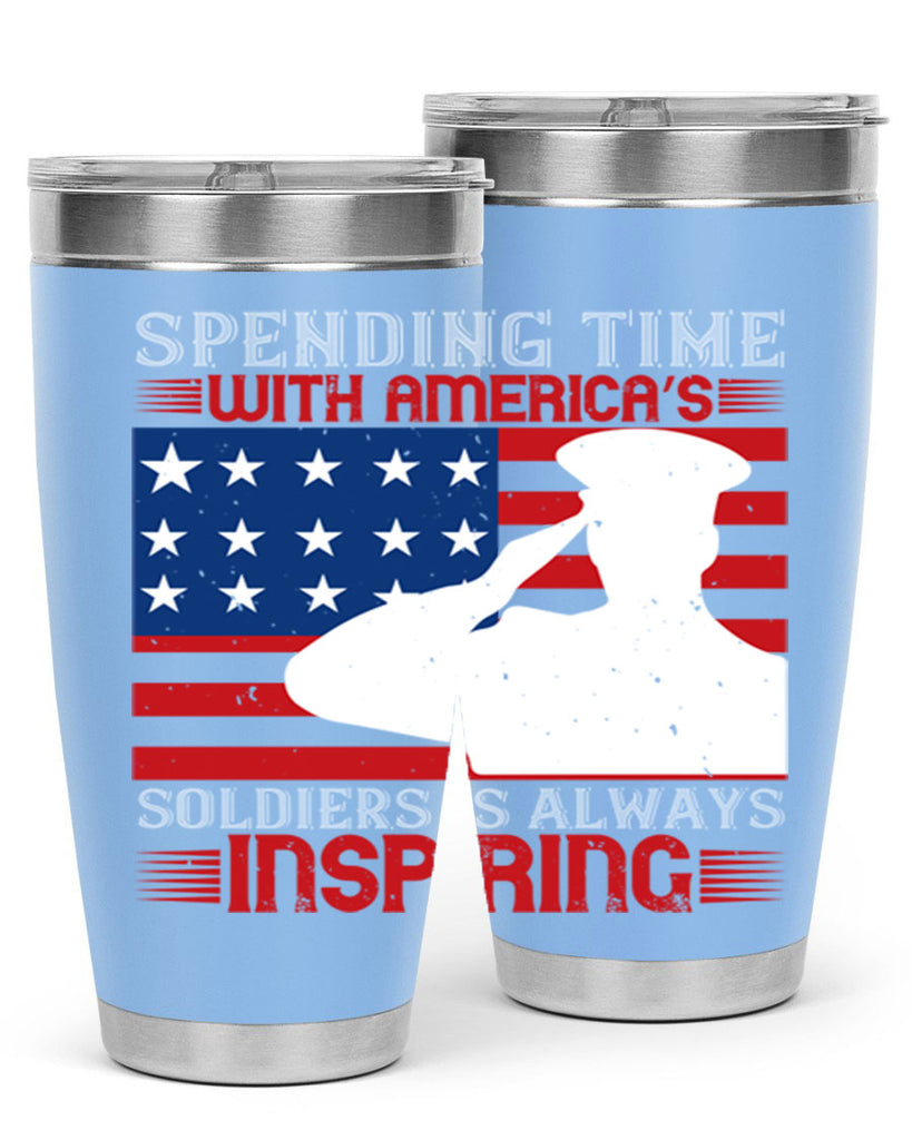 spending time with americas 90#- Veterns Day- Tumbler