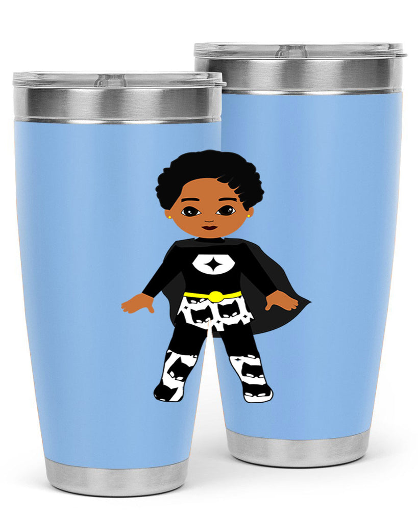 super kid 11#- black men - boys- tumbler