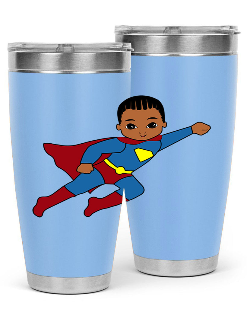 super kid 1#- black men - boys- tumbler