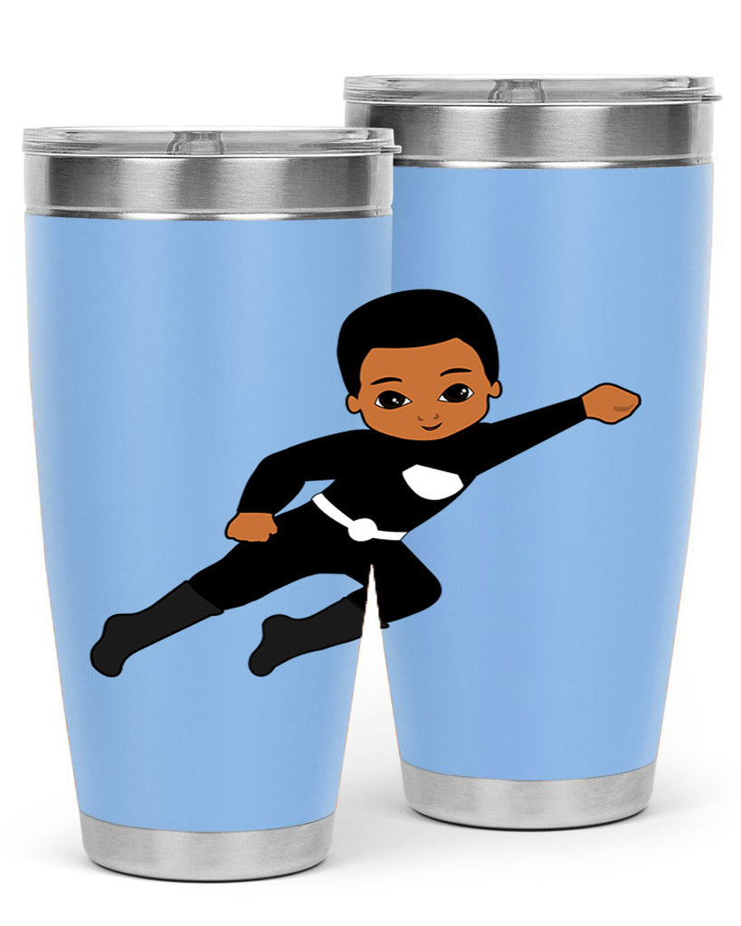 super kid 7#- black men - boys- tumbler