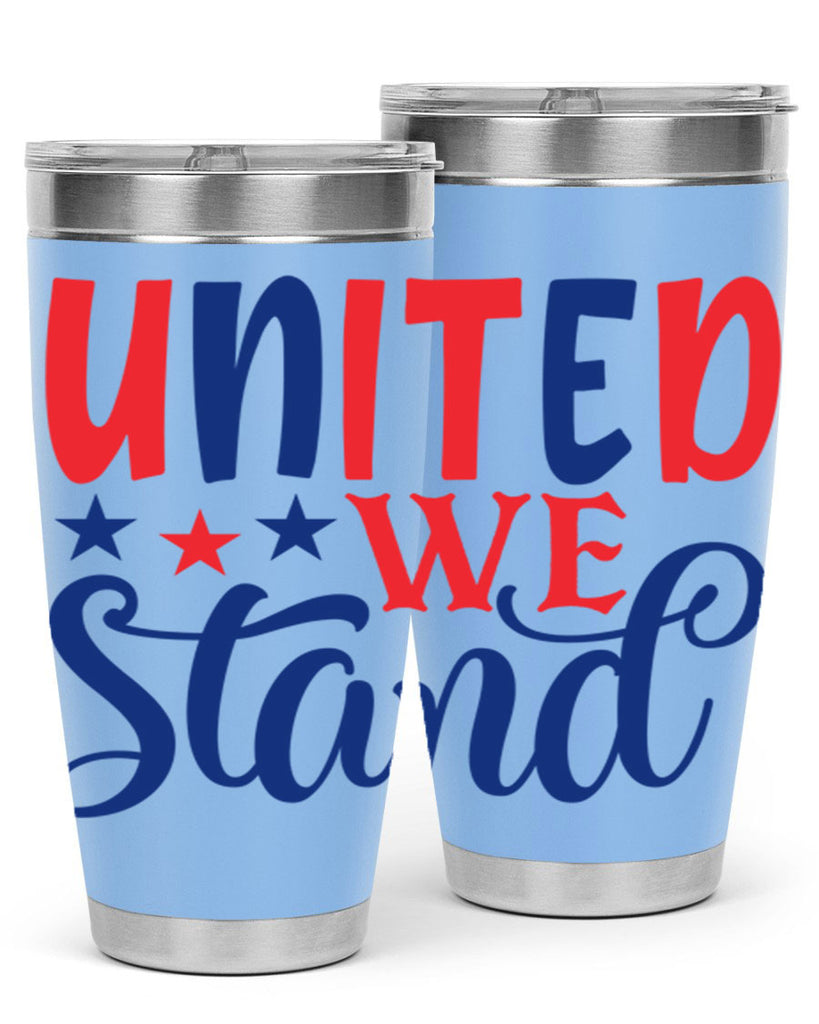 united we stand Style 75#- Fourt Of July- Tumbler