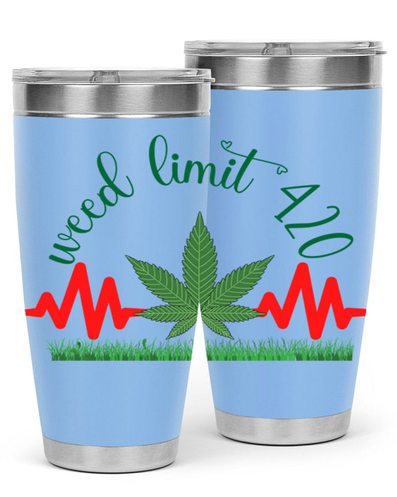 weed limit 420 cannabis hearbeat 291#- marijuana- Tumbler