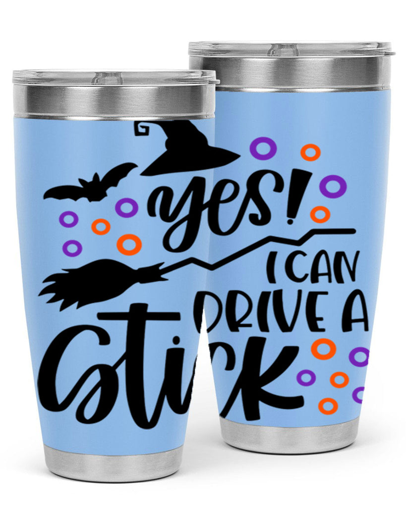 yes i can drive a stick 3#- halloween- Tumbler