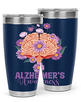 AlzheimerS Awareness Brain 12#- alzheimers- Tumbler
