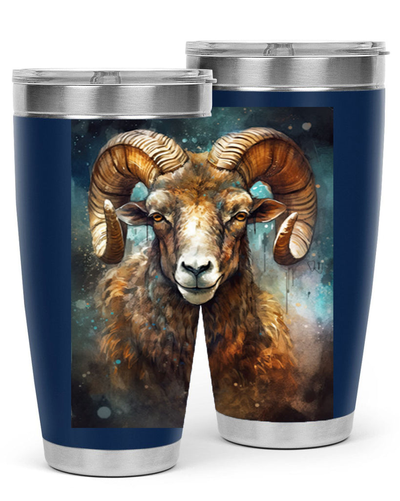 Aries 54#- zodiac- Tumbler