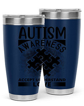 Autism awareness Style 43#- autism- Tumbler