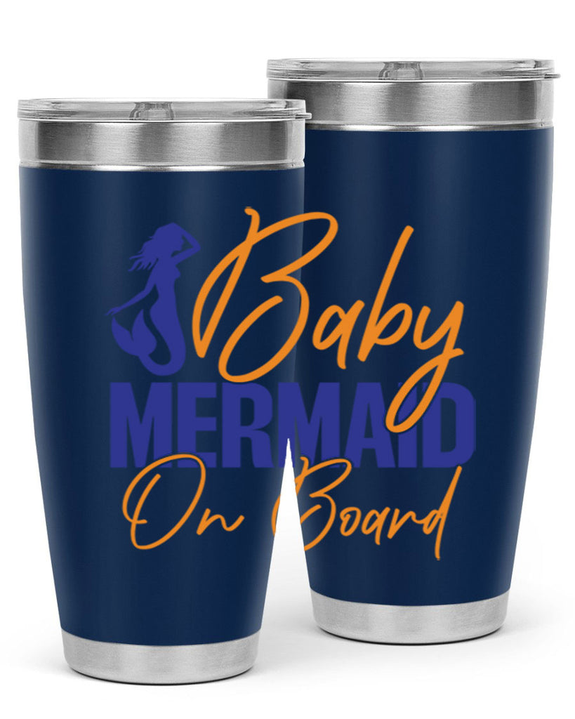Baby Mermaid on Board 20#- mermaid- Tumbler
