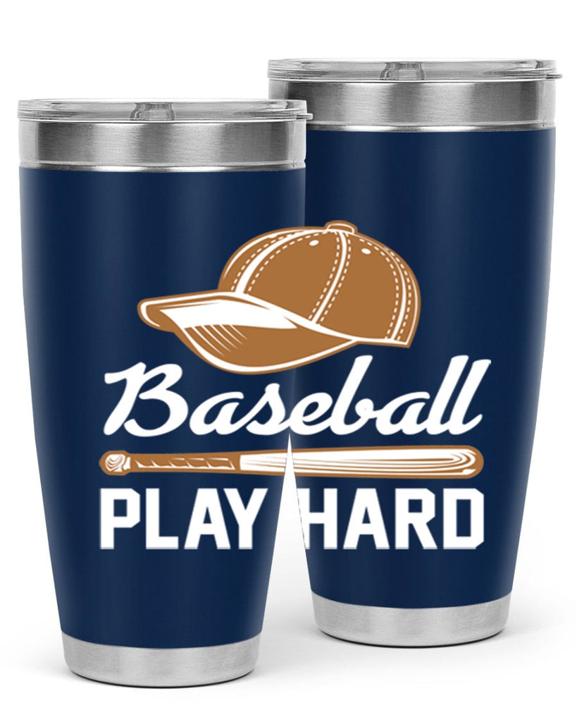 Baseball play 1444#- baseball- Tumbler