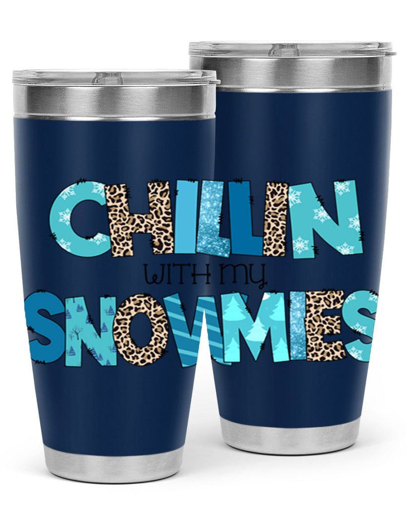 Chillin with my snowmies 43#- winter- Tumbler