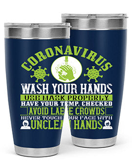 Coronavirus Wash Your Hands Use Style 1#- corona virus- Tumbler