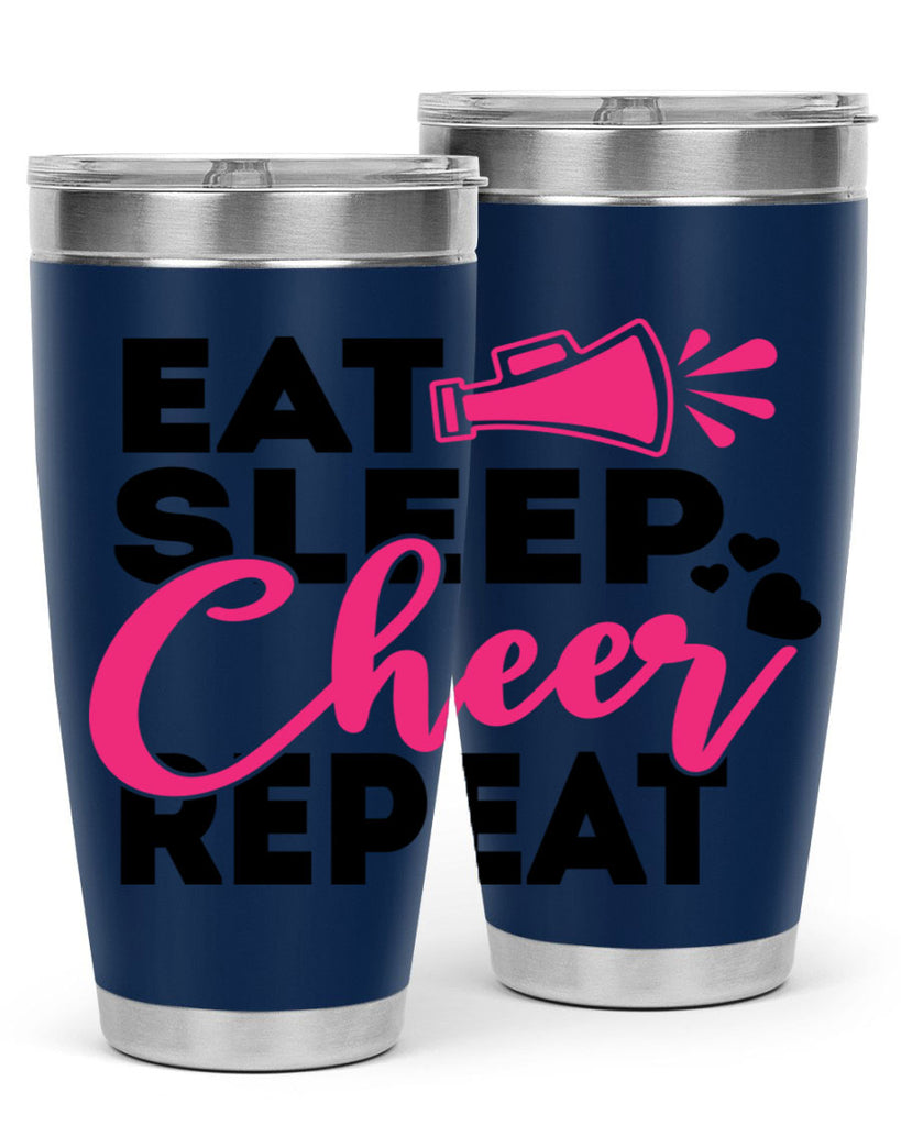Eat Sleep Cheer Repeate 1315#- cheer- Tumbler