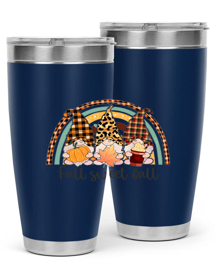 FallSweetFallGnomeRainbow 162#- fall- Tumbler
