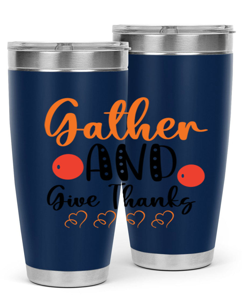 Gather And Give Thanks 188#- fall- Tumbler