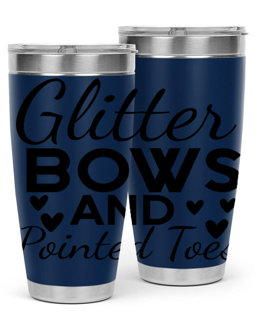 Glitter Bows and Pointed Toes 43#- ballet- Tumbler