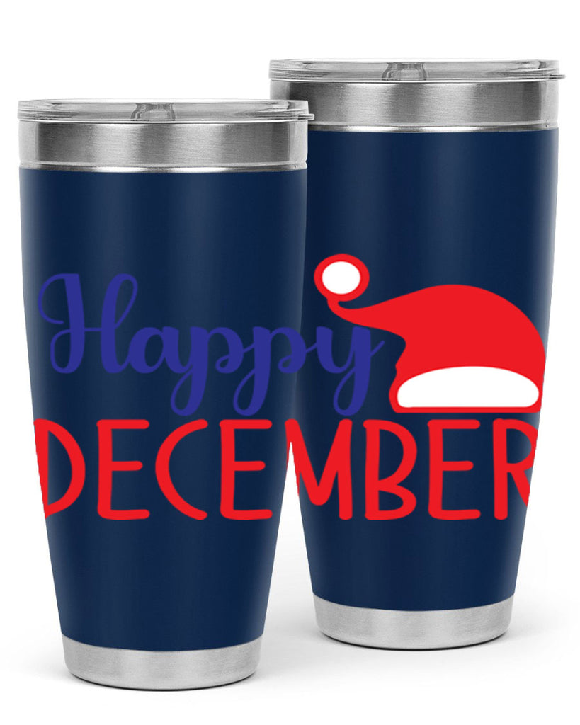 Happy December 135#- winter- Tumbler