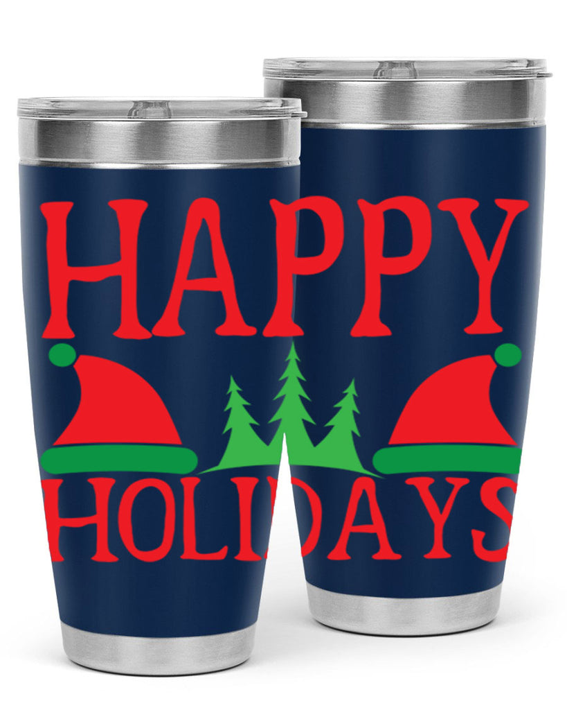 Happy Holidays 136#- winter- Tumbler