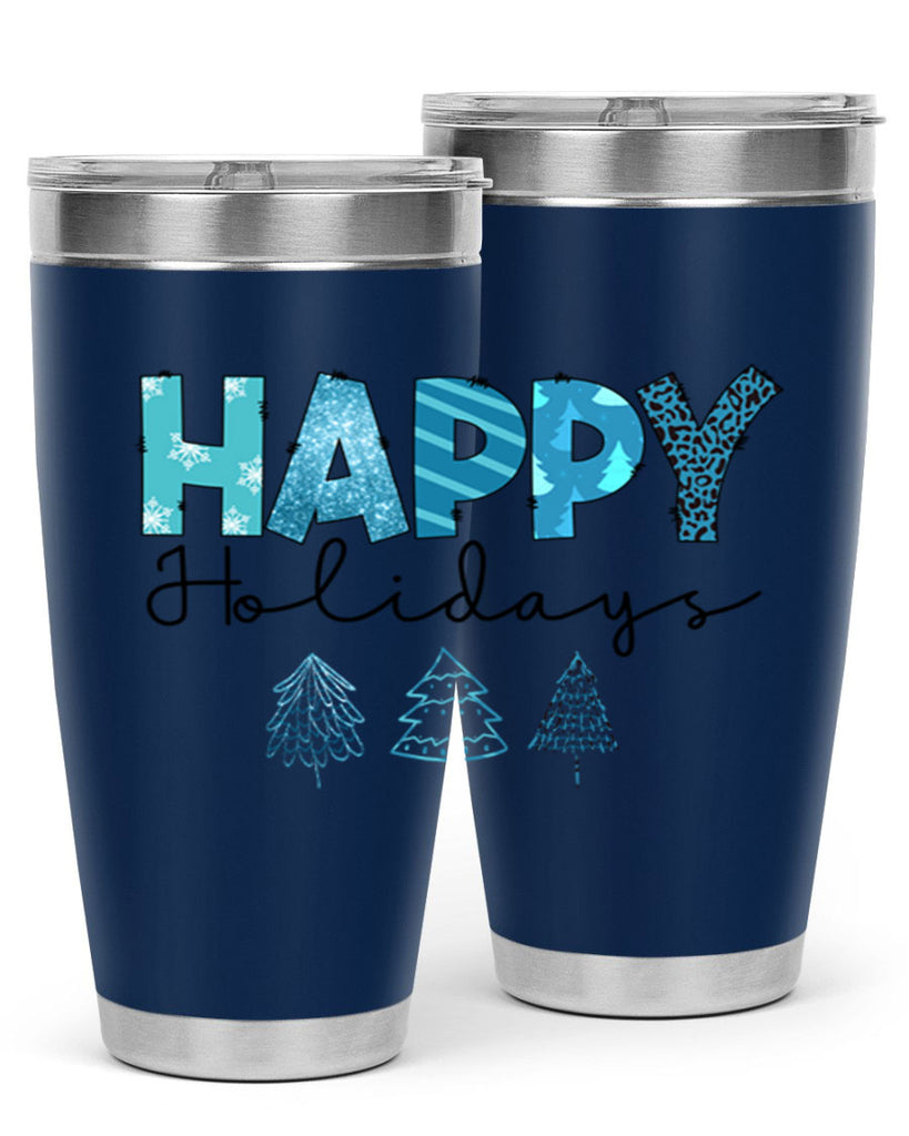 Happy Holidays 140#- winter- Tumbler