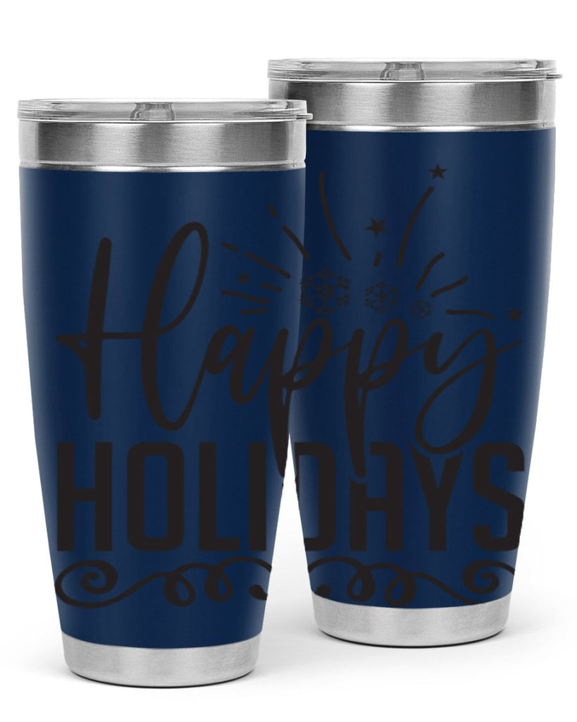 Happy holidays 137#- winter- Tumbler