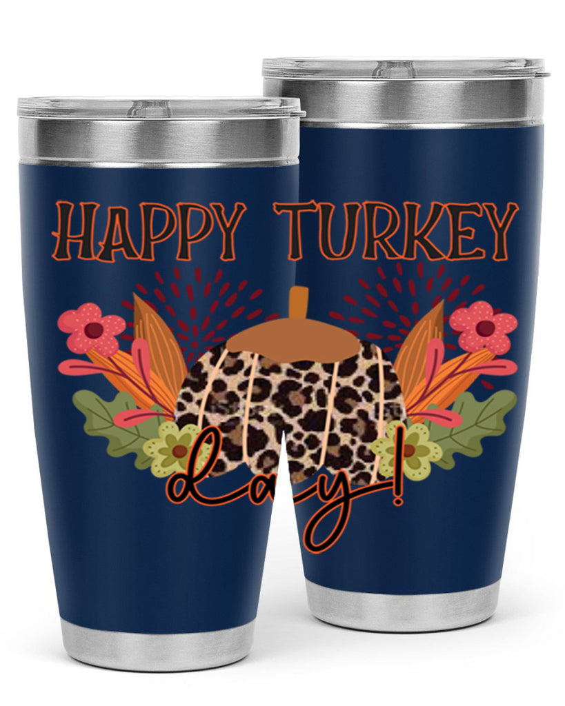 Happy turkey day 253#- fall- Tumbler