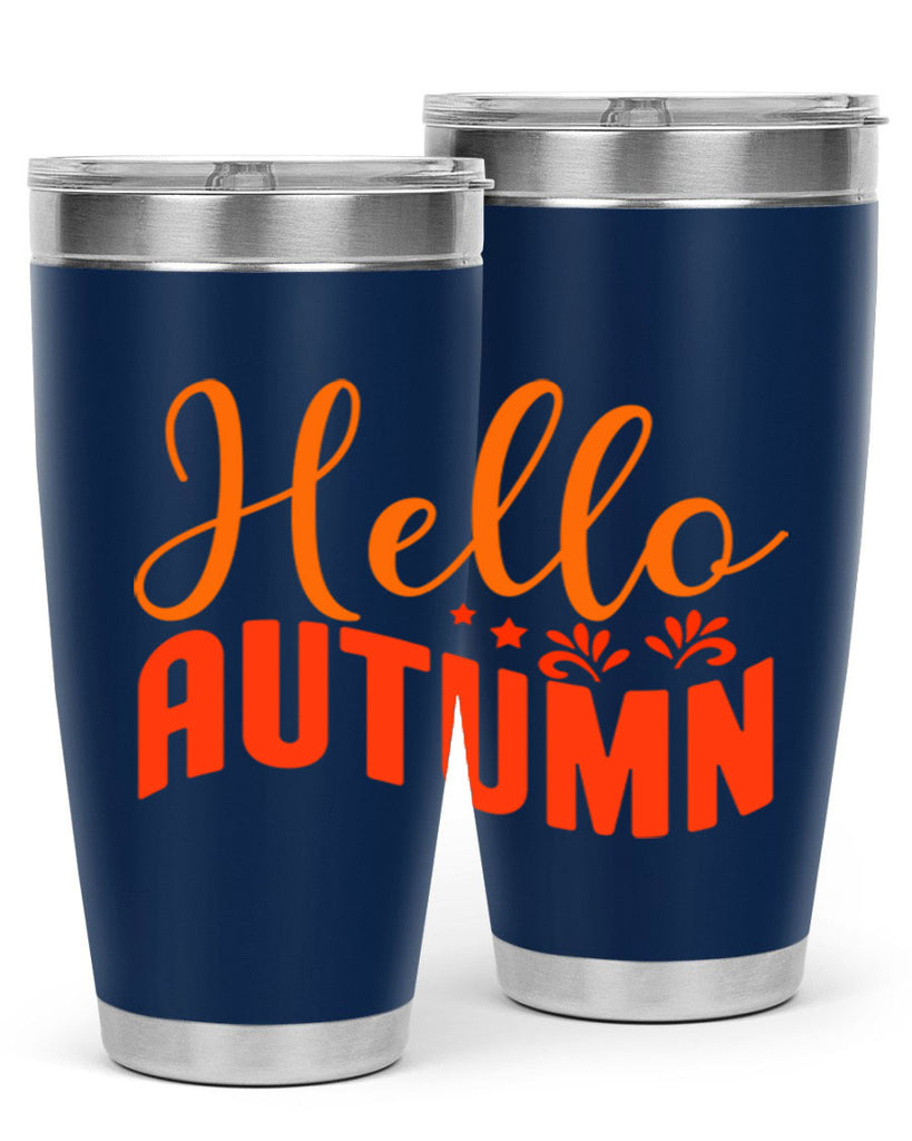 Hello Autumn Design 268#- fall- Tumbler